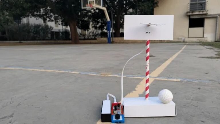 Make a smart basketball hoop using IR element