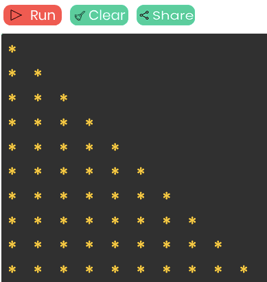right triangle pattern