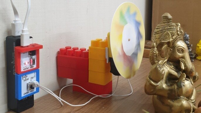divine disc making using dc motor