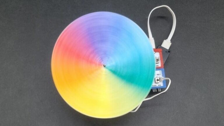 Newton’s disc – A DIY color disc experiment