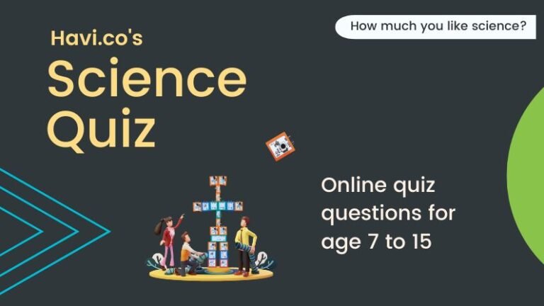 Online science quiz for kids