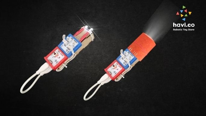 diy torch-light making step3