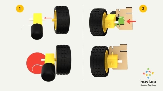 robot car making steps