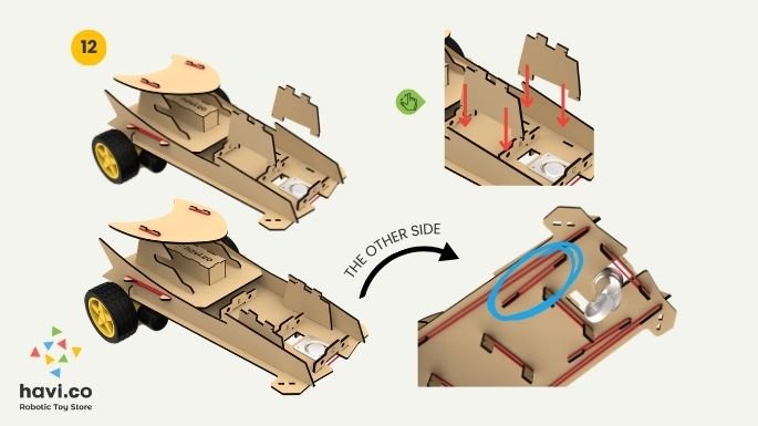 robot car making steps