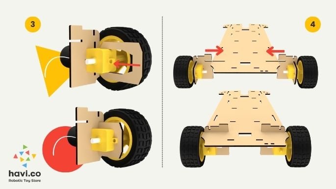 robot car making steps