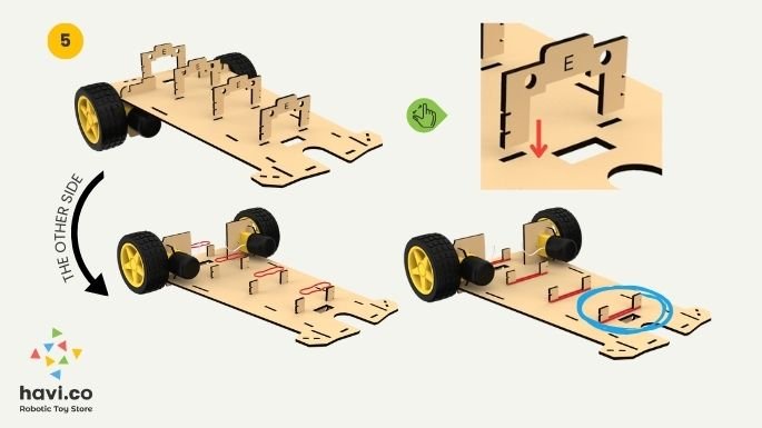 robot car making steps