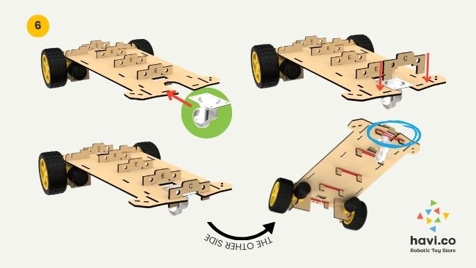 robot car making steps