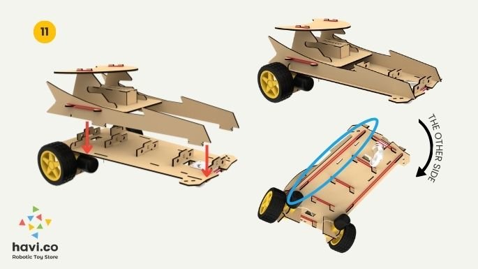 robot car making steps