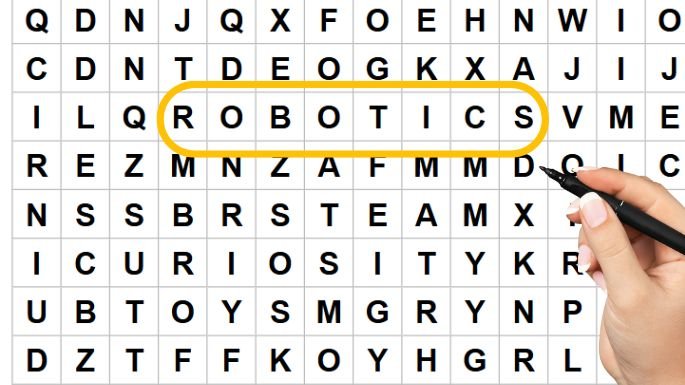 robotic word search puzzle