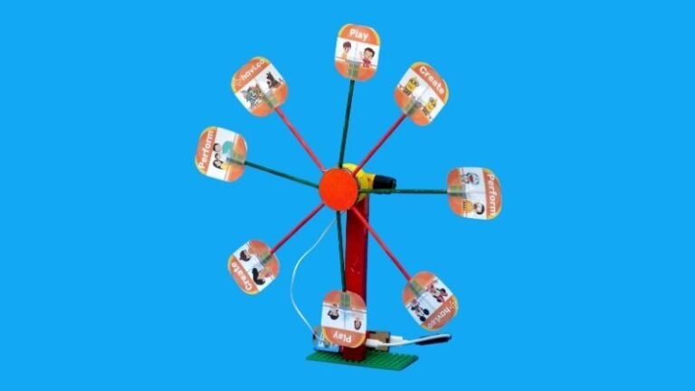 How to make a ferris wheel project model using motor and Havi Elements