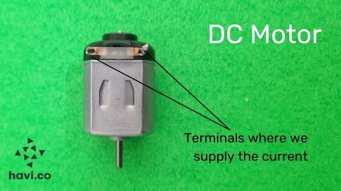 DC motor terminals