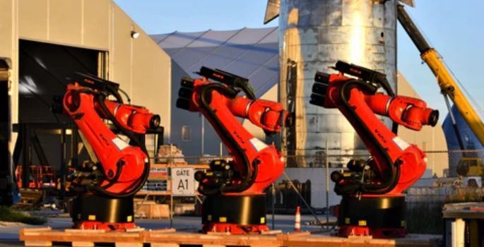 spacex welding robots