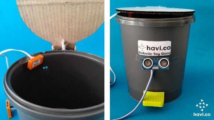 smart dustbin making step 5