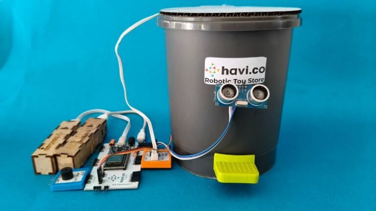 Smart dustbin project – step by step guide