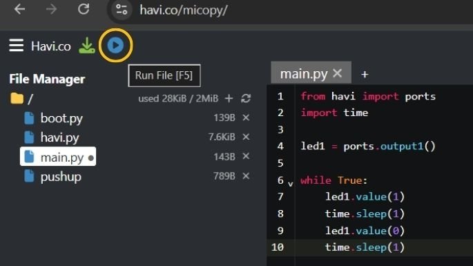havi micopy run