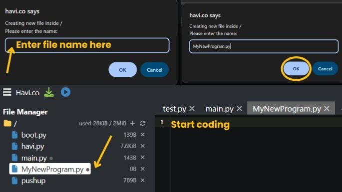 micopy new file create 2